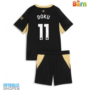 Billiga Manchester City Jeremy Doku #11 Bortatröja Barn 2026-27 Kortärmad (+ Korta byxor)